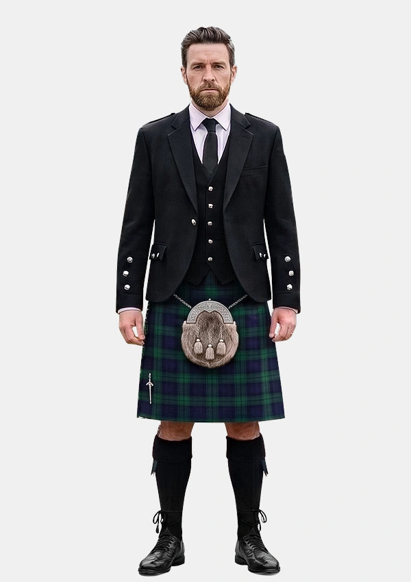 Traditional_Begg_Tartan_10723_Kilt_and_Argyle_Jacket_Kilt_Outfits_front_image