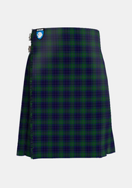 Traditional_Begg_Tartan_kilt_10723_front_image_with_pleated_design_and_adjustable_buckles_for_men