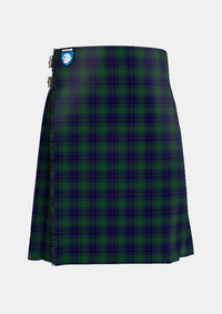 Traditional_Begg_Tartan_kilt_10723_front_image_with_pleated_design_and_adjustable_buckles_for_men