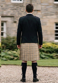 Traditional_Beige_tartan_Kilt_and_Argyle_Jacket_Kilt_Outfit_back_image