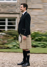 Traditional_Beige_tartan_Kilt_and_Argyle_Jacket_Kilt_Outfit_left_image