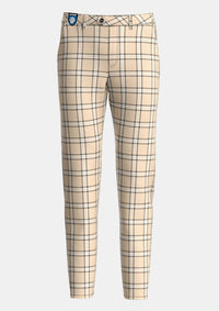 Beige Tartan Trouser