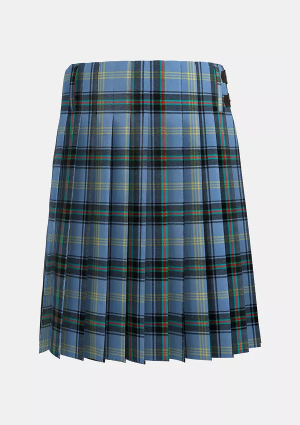 Traditional_Bell_of_The_Borders_Tartan_kilt_back_image_with_pleated_design_and_adjustable_buckles_for_men