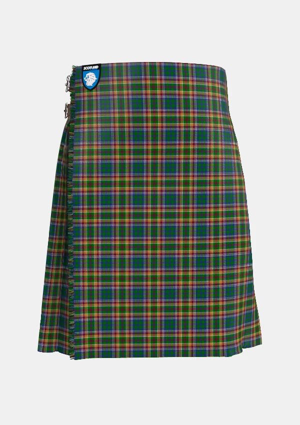Traditional_Belwade_Tartan_kilt_front_image_with_pleated_design_and_adjustable_buckles_for_men