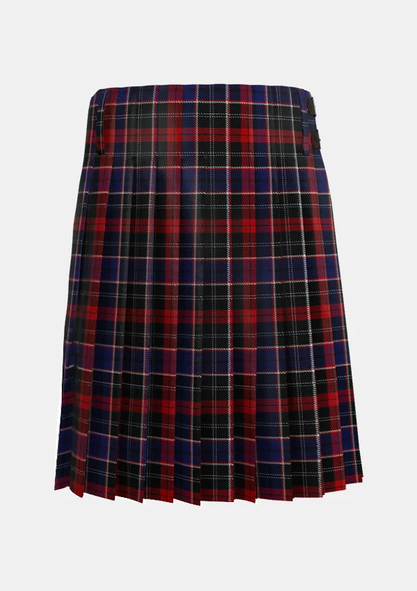 Traditional_Bishop_Tartan_kilt_6798_back_image_with_pleated_design_and_adjustable_buckles_for_men