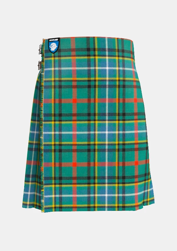 Traditional_Bisset_Tartan_kilt_1478_front_image_with_pleated_design_and_adjustable_buckles_for_men
