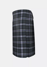 Traditional_Black_Scottish_National_Tartan_kilt_left_image_with_pleated_design_and_adjustable_buckles_for_men