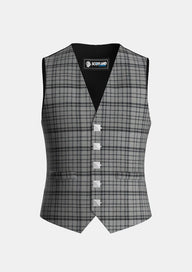 Traditional_Black_Shadow_Tartan_Waistcoat_front_image