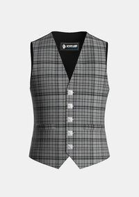Traditional_Black_Shadow_Tartan_Waistcoat_front_image