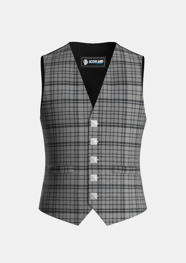 Traditional_Black_Shadow_Tartan_Waistcoat_front_image