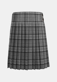 Traditional_Black_Shadow_Tartan_kilt_back_image_with_pleated_design_and_adjustable_buckles_for_men