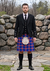 Traditional_Blue_Rust_Tartan_Kilt_and_Argyle_Jacket_Kilt_Outfit_front_image