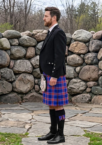 Traditional_Blue_Rust_Tartan_Kilt_and_Argyle_Jacket_Kilt_Outfit_left_image