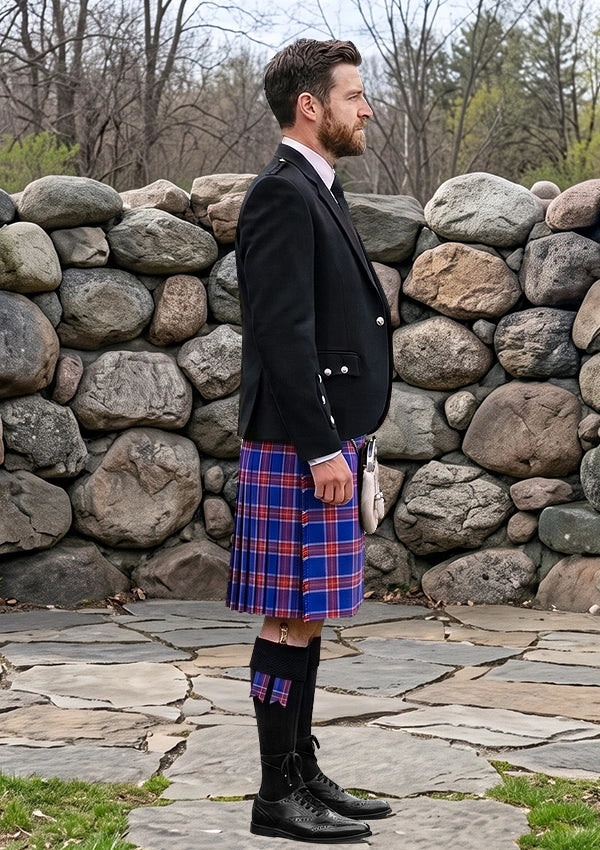 Traditional_Blue_Rust_Tartan_Kilt_and_Argyle_Jacket_Kilt_Outfit_right_image
