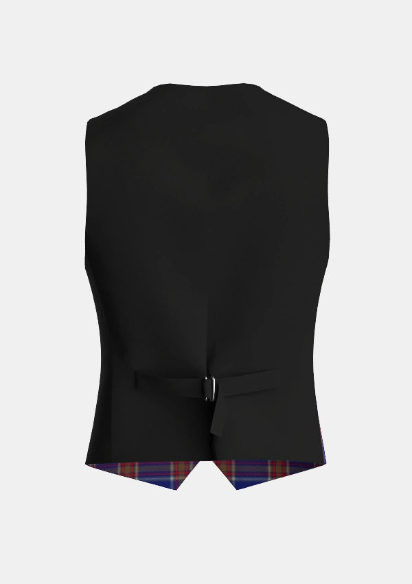 Traditional_Blue_Rust_Tartan_Waistcoat_back_image