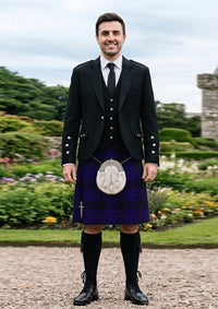 Traditional_Blue_Spirit_tartan_7001_Kilt_and_Argyle_Jacket_Kilt_Outfit_front_image