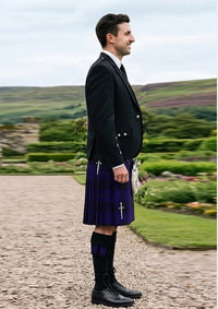 Traditional_Blue_Spirit_tartan_7001_Kilt_and_Argyle_Jacket_Kilt_Outfit_right_image