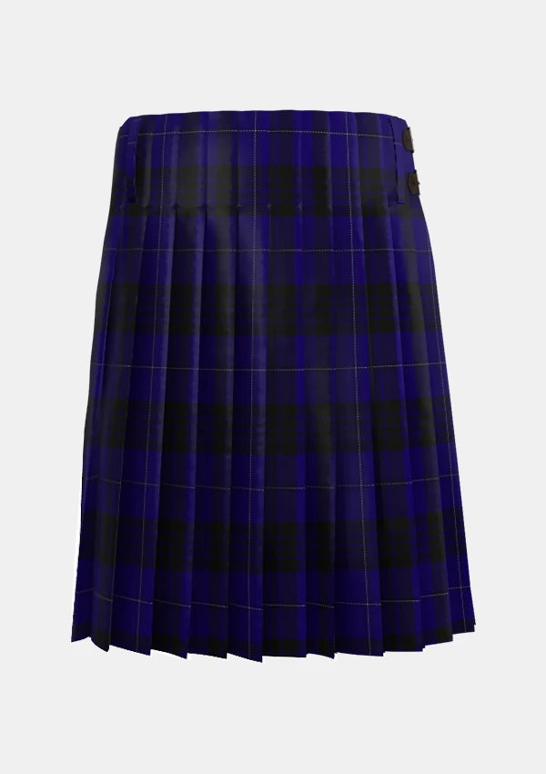 Traditional_Blue_Spirit_tartan_back_image_with_pleated_design_and_adjustable_buckles_for_men