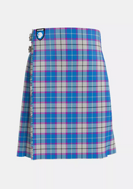 Traditional_Bonnie_Sky_Tartan_13255_kilt_front_image_with_pleated_design_and_adjustable_buckles_for_men