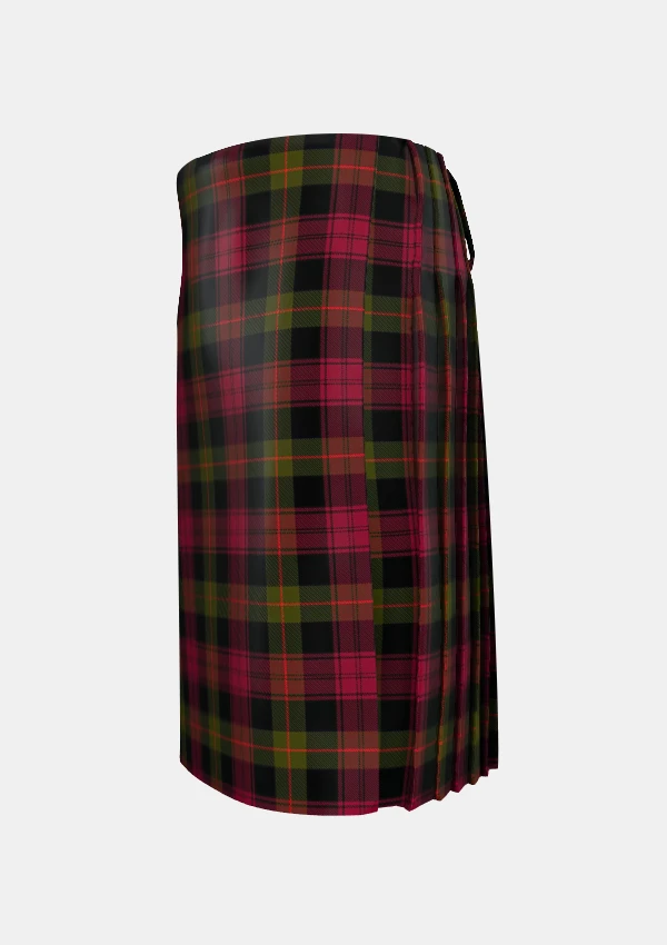 Traditional_Booth_Tartan_kilt_left_image_with_pleated_design_and_adjustable_buckles_for_men