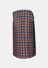 Traditional_Border_Bell_Tartan_kilt_left_image_with_pleated_design_and_adjustable_buckles_for_men