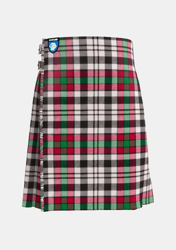 Traditional_Borthwick_Dress_tartan_front_image_with_pleated_design_and_adjustable_buckles_for_men