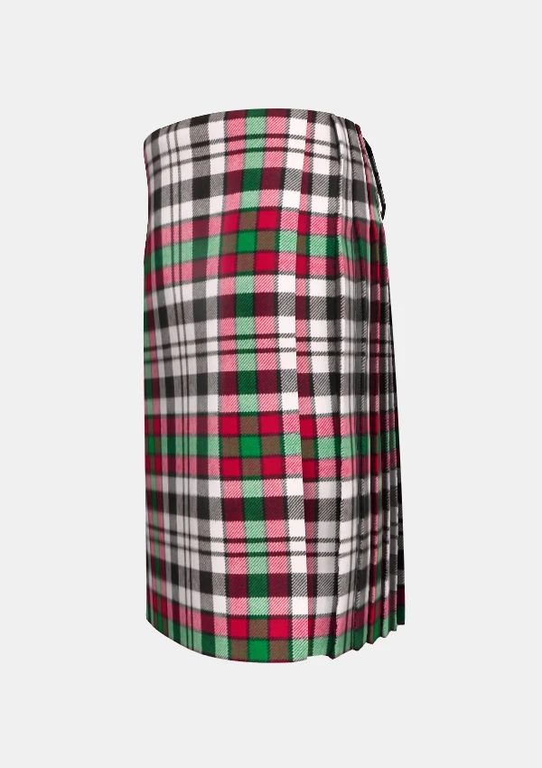 Traditional_Borthwick_Dress_tartan_left_image_with_pleated_design_and_adjustable_buckles_for_men