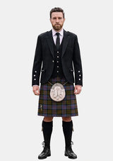 Traditional_Bowie_Black_Tartan_3716_Kilt_and_Argyle_Jacket_Kilt_Outfits_front_image