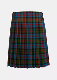 Traditional_Bowie_Black_Tartan_3716_kilt_back_image_with_pleated_design_and_adjustable_buckles_for_men