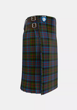 Traditional_Bowie_Black_Tartan_3716_kilt_right_image_with_pleated_design_and_adjustable_buckles_for_men