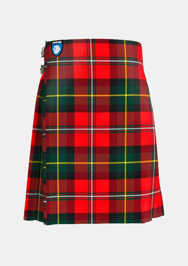 Traditional_Boyd_tartan_front_image_with_pleated_design_and_adjustable_buckles_for_men