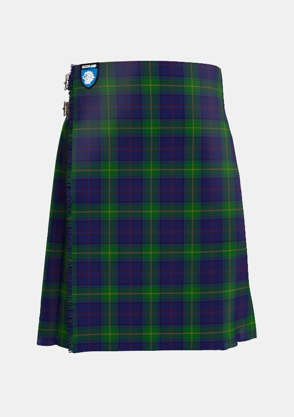 Traditional_Boyle_Tartan_kilt_front_image_with_pleated_design_and_adjustable_buckles_for_men
