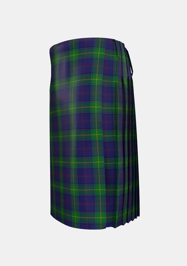 Traditional_Boyle_Tartan_kilt_left_image_with_pleated_design_and_adjustable_buckles_for_men