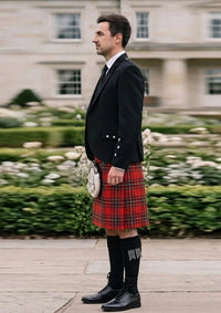 Traditional_Bradley_University_Tartan_11312_Kilt_and_Argyle_Jacket_Kilt_Outfit_left_image