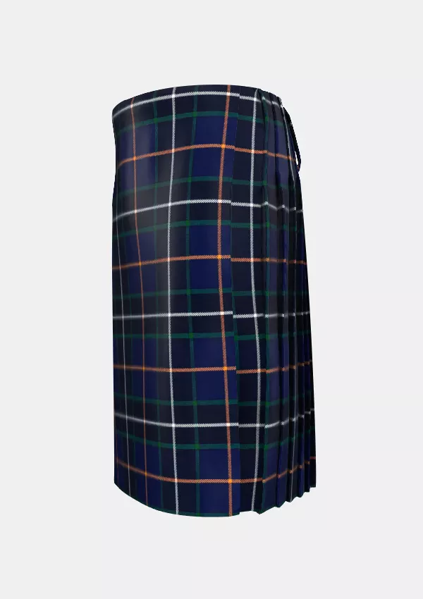 Traditional_Bro_Kerne_Tartan_kilt_left_image_with_pleated_design_and_adjustable_buckles_for_men