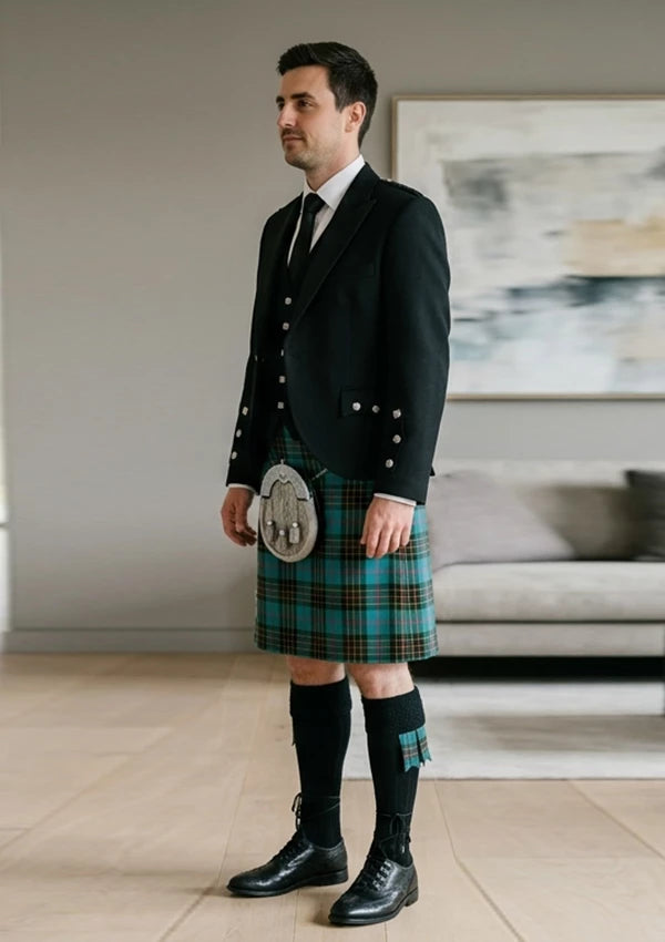 Traditional_Brodie_Ancient_Hunting_Tartan_Kilt_and_Argyle_Jacket_Kilt_Outfit_left_image