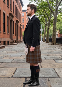 Traditional_Brown_Heather_Tartan_3737_Kilt_and_Argyle_Jacket_Kilt_Outfit_left_image