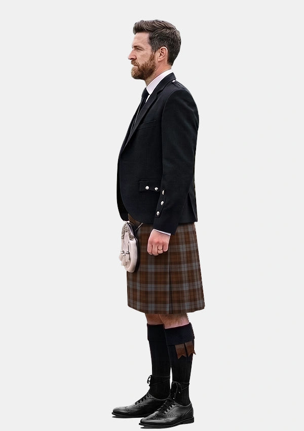 Traditional_Brown_Heather_Tartan_3737_Kilt_and_Argyle_Jacket_Kilt_Outfits_left_image