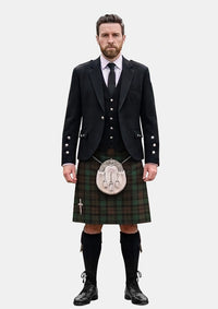 Traditional_Brown_Watch_Tartan_Kilt_and_Argyle_Jacket_Kilt_Outfits_front_image