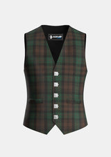 Traditional_Brown_Watch_Tartan_Waistcoat_front_image