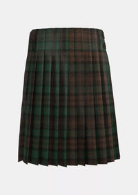 Traditional_Brown_Watch_Tartan_kilt_back_image_with_pleated_design_and_adjustable_buckles_for_men