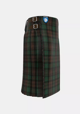 Traditional_Brown_Watch_Tartan_kilt_right_image_with_pleated_design_and_adjustable_buckles_for_men