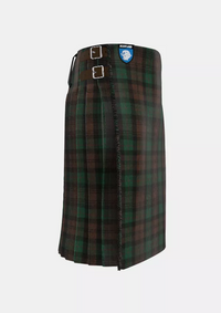 Traditional_Brown_Watch_Tartan_kilt_right_image_with_pleated_design_and_adjustable_buckles_for_men