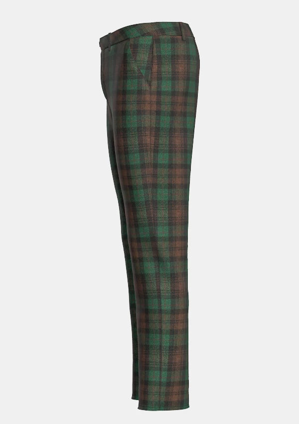 Premium Qualität Brown Watch Tartan Hose	