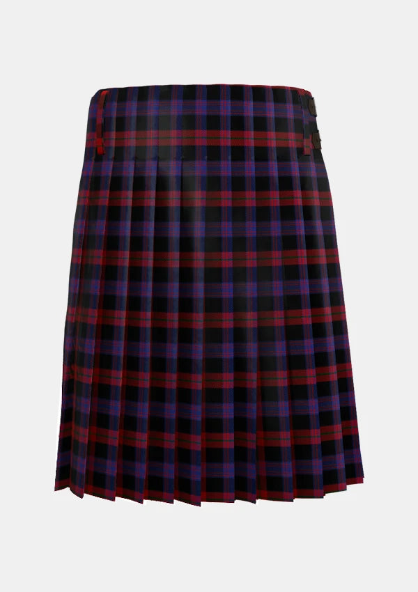 Traditional_Brown_tartan_back_image_with_pleated_design_and_adjustable_buckles_for_men
