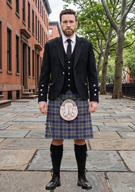 Traditional_Browne_Tartan_6983_Kilt_and_Argyle_Jacket_Kilt_Outfit_front_image