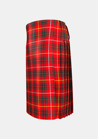 Traditional_Bruce_Modern_Tartan_kilt_left_image_with_pleated_design_and_adjustable_buckles_for_men