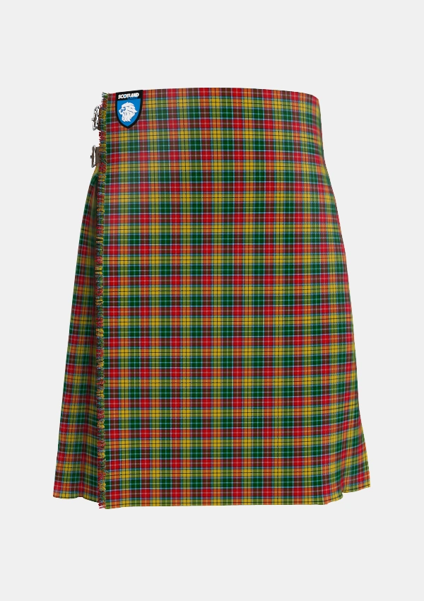 Traditional_Buchanan_1800_Tartan_4571_kilt_front_image_with_pleated_design_and_adjustable_buckles_for_men
