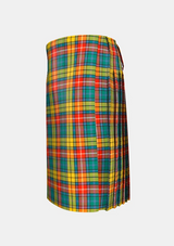Traditional_Buchanan_Ancient_tartan_left_image_with_pleated_design_and_adjustable_buckles_for_men