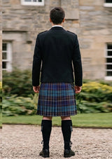 Traditional_Buchanan_Blue_Tartan_Kilt_and_Argyle_Jacket_Kilt_Outfit_back_image